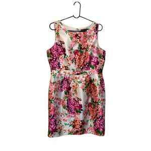 Women's Preston & York Floral Print Sleeveless Sheath Dress Multi-color Size 12